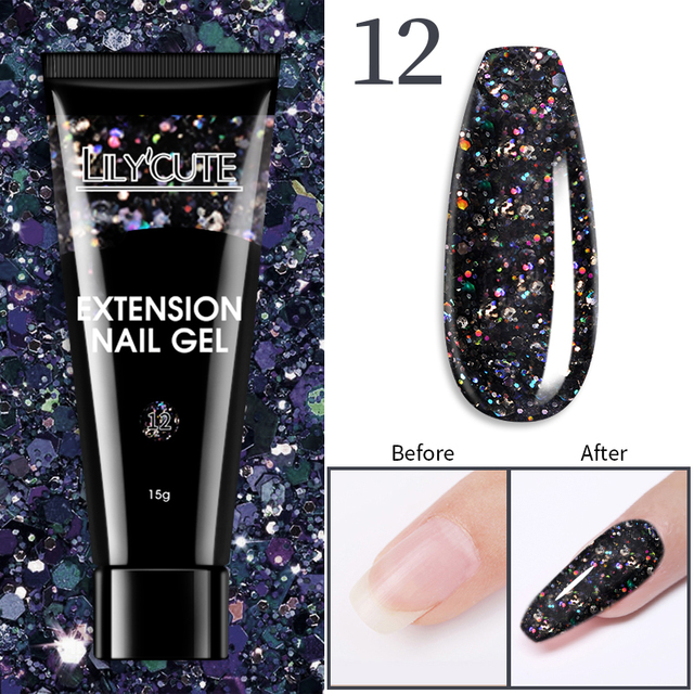 15ml Quick Extension UV Gel Polish Nails Semi Permanent Slip Solution Liquid For Manicure Nail Art Extension Design