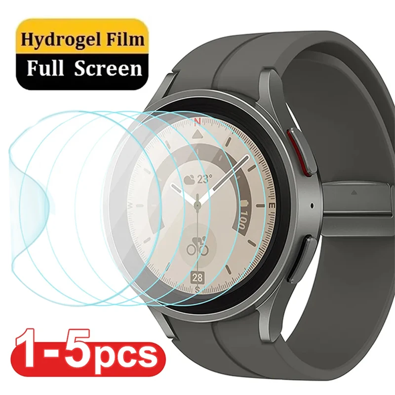 Premium Hydrogel Protective Film for Smartwatch Screens (1-5 Pack)