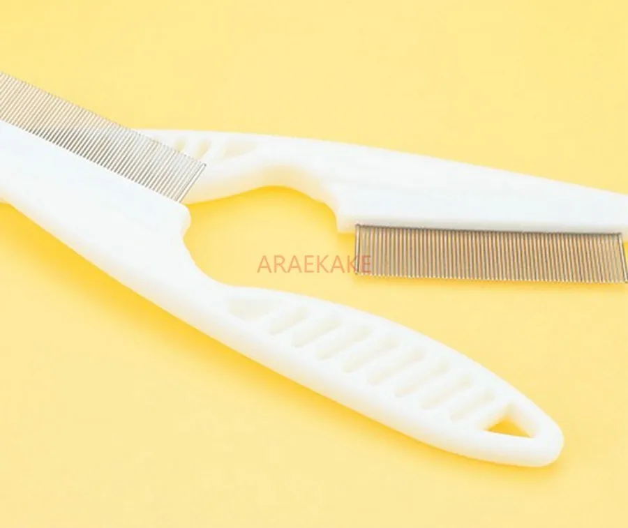 Pet comb, dog flea comb, cat flea plastic dense tooth steel needle cleaning supplies