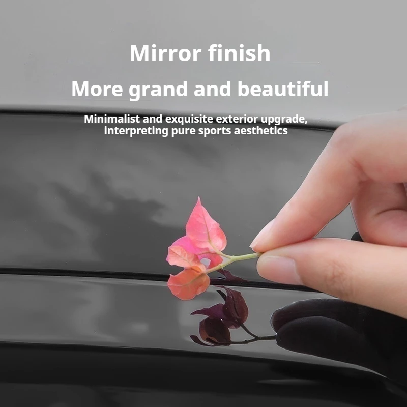 Nero lucentezza labbro posteriore per BMW5 Serie G60 2024-2025 Auto Paraurti Posteriore Diffusore Splitter Posteriore Spoiler labbro posteriore Body Kit Accessori - immagine 3