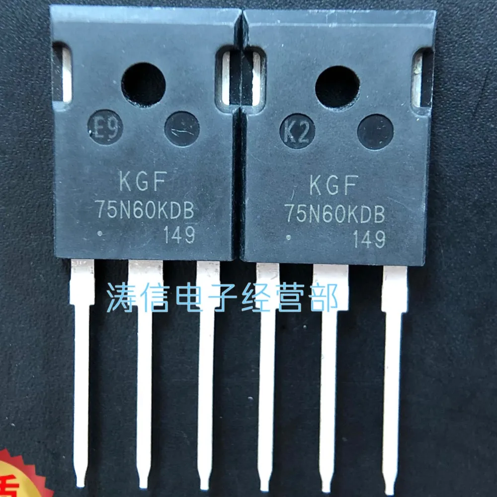 

10PCS/Lot KGF75N60KDB IGBT/ TO-247 75A 600VBest Quality Imported Original
