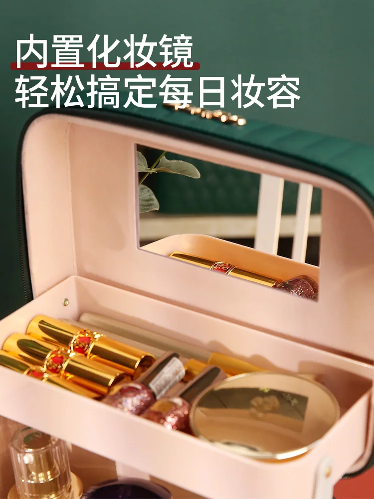 Large Capacity Cosmetic Bag Women Travel Portable Multi-functional Storage Box