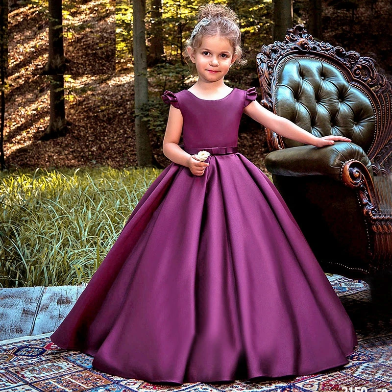 

2023 New Flower Girl Dresses Children's Skirt Evening Princess Piano Performance Chorus Ball Gowns