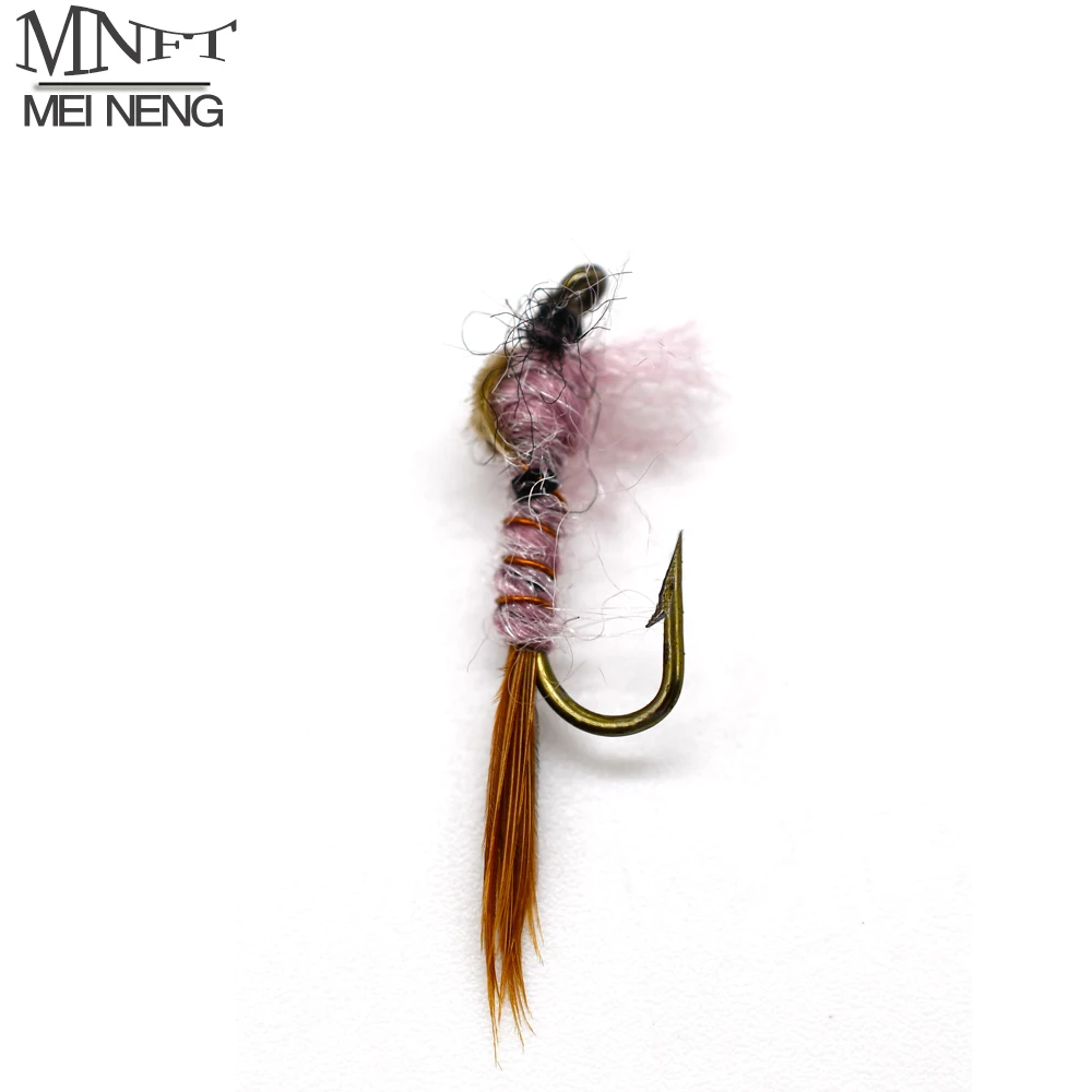 MNFT 10Pcs 12# Pheasant Tail Nymph for Trout and Panfish Fly Fishing May  Flies