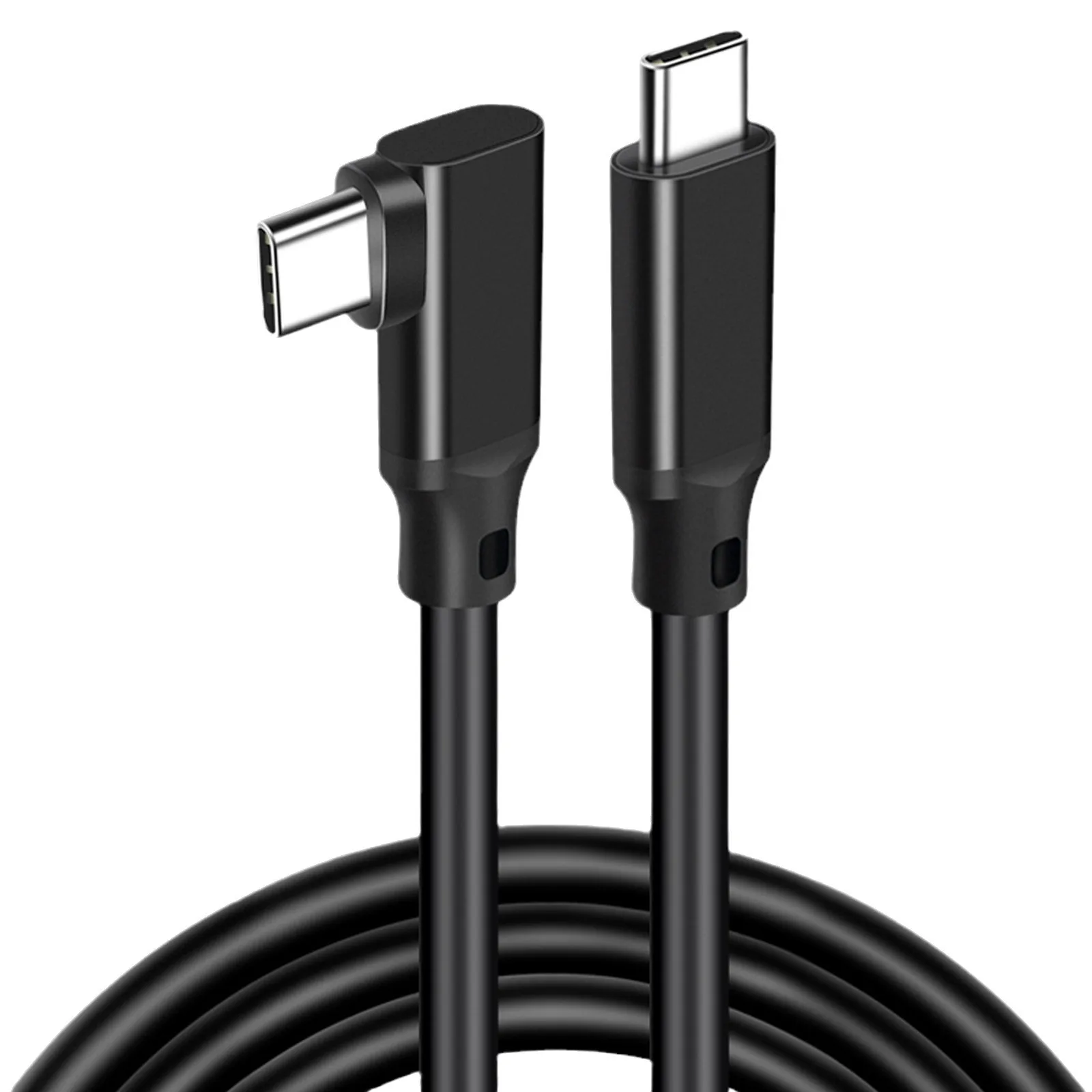 Enhanced USB C to USB C 90° Cable - 20Gbps, 4K@60Hz, 5A 100W PD Fast Charging