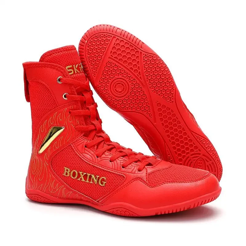 Men Classic Wrestling Boots Professional Outdoor Training Shoes Womens Adult Breathable Boxing Boots Fighting Wrestling Boot