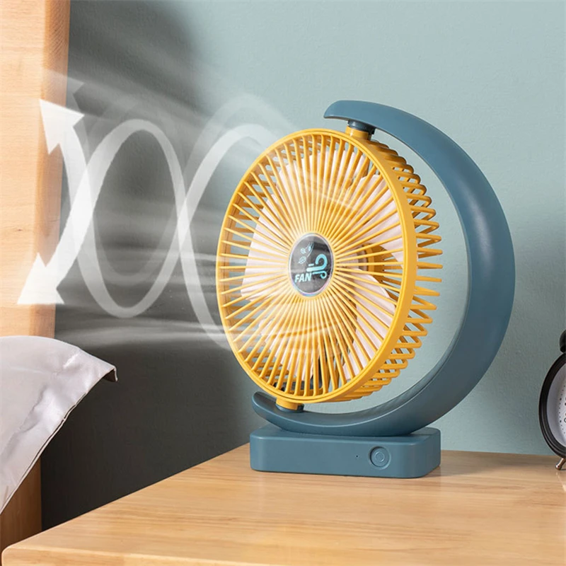 

Mini USB Desk Fan Better Cooling Perfect,Strong Airflow Whisper Quiet Portable Fan for Desktop Office Table,3 Speeds,8 inch