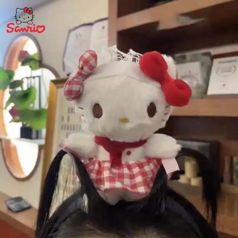 

Anime Sanrio Hello Kitty Hairband Girls Hair Clip Hello Kitty Plush Stuff Y2K Hairband Female Wash Face Hairclip Holiday Gifts
