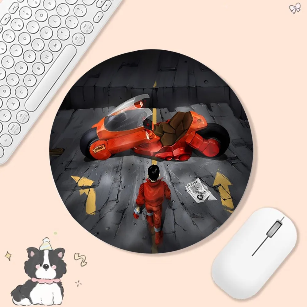 AKIRA VoltronAnimation Round Keyboard Mat Table Mat Students Cabinet Gamer Desktop Mousepad Cup Mats Deskpad Home Decor 5