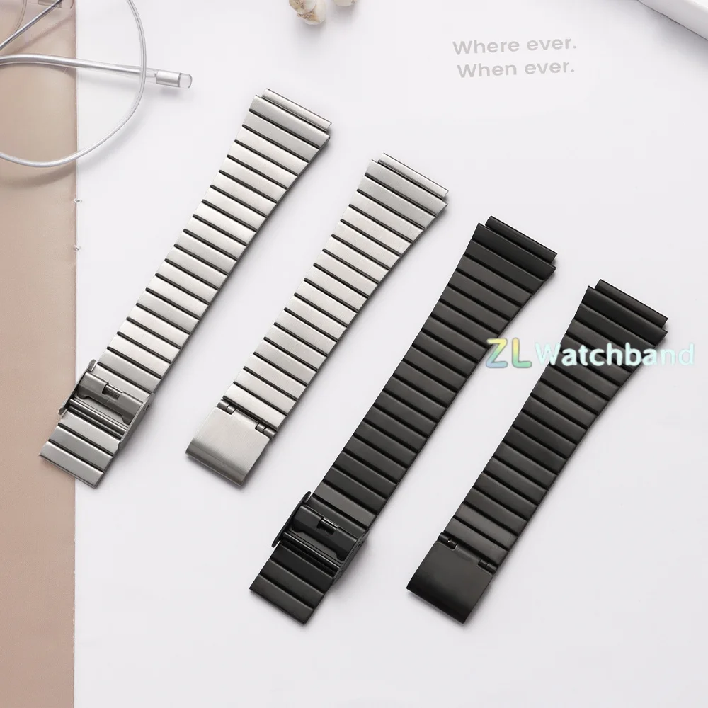 Universal Stainless Steel Watch Strap - Premium Metal Gold & Silver Replacement Wristband