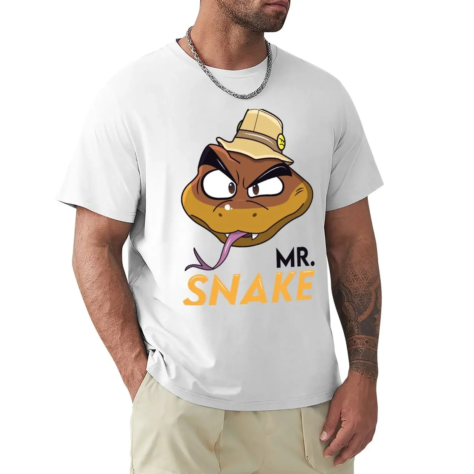 

Mr. Snake - The Bad Guys T-Shirt summer clothes boys animal print mens graphic t-shirts