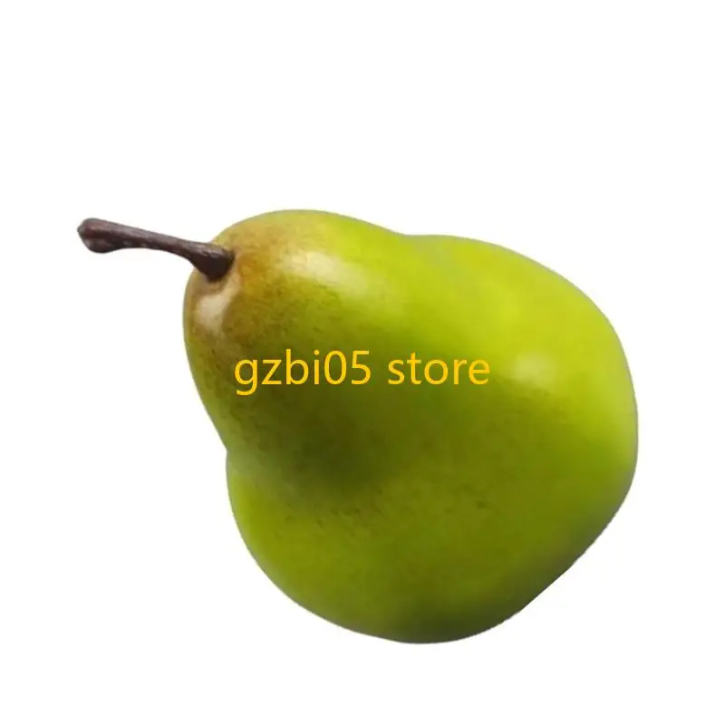 Enhanced Artificial Pear for Photography and Kitchen Decoration Props