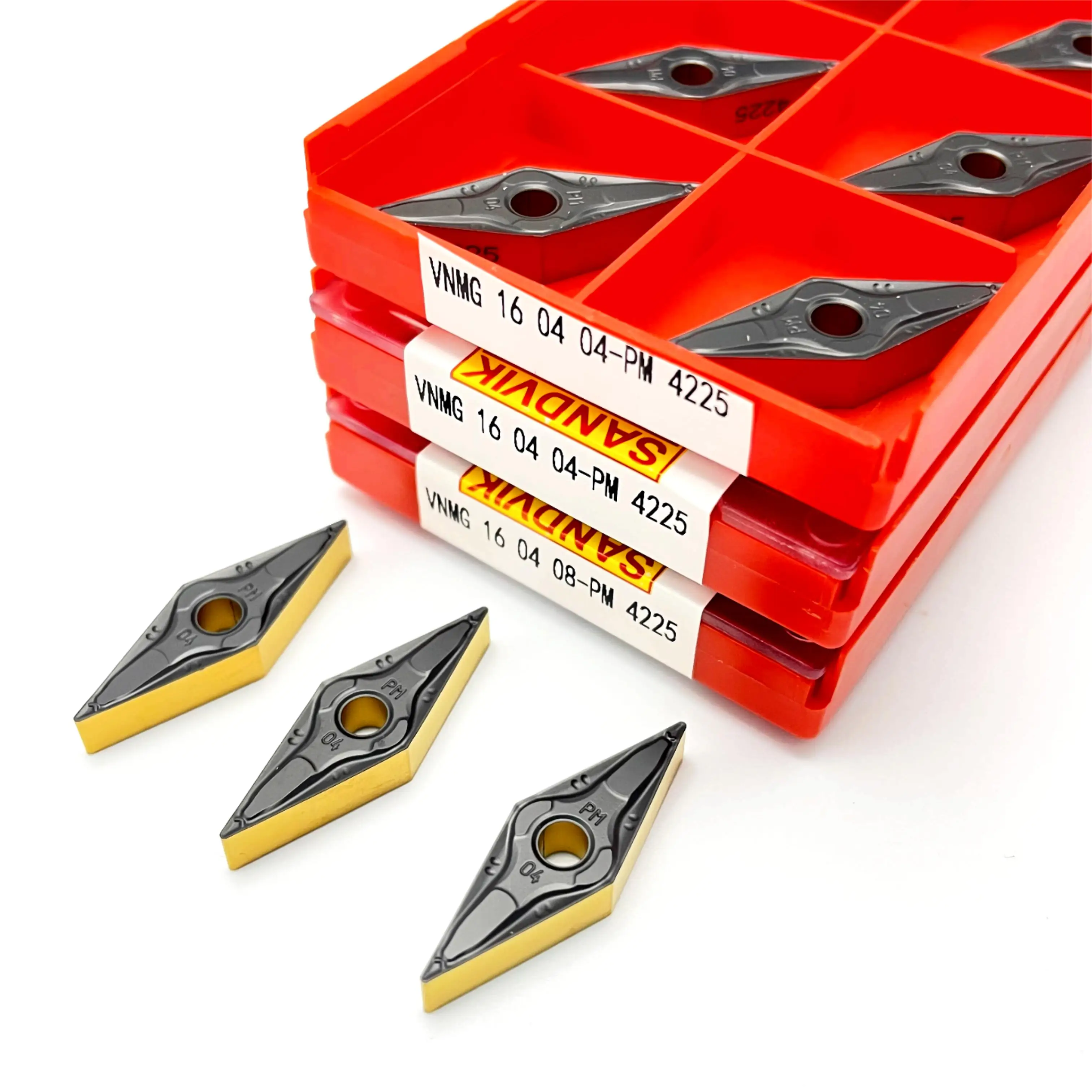 Токарный станок VNMG160404 VNMG160408 PM4225, сверхтвердый внешний токарный инструмент, токарный резец, сверлильный инструмент, лезвие для обработки стали