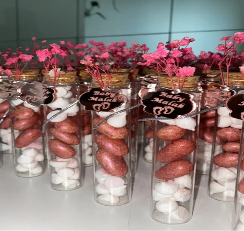 25*100mm Wedding Dragees Test Tube Wedding glass jar Cork Dragees Glass Bottle DIY Crafts Candy Bottle Wedding Gift 5