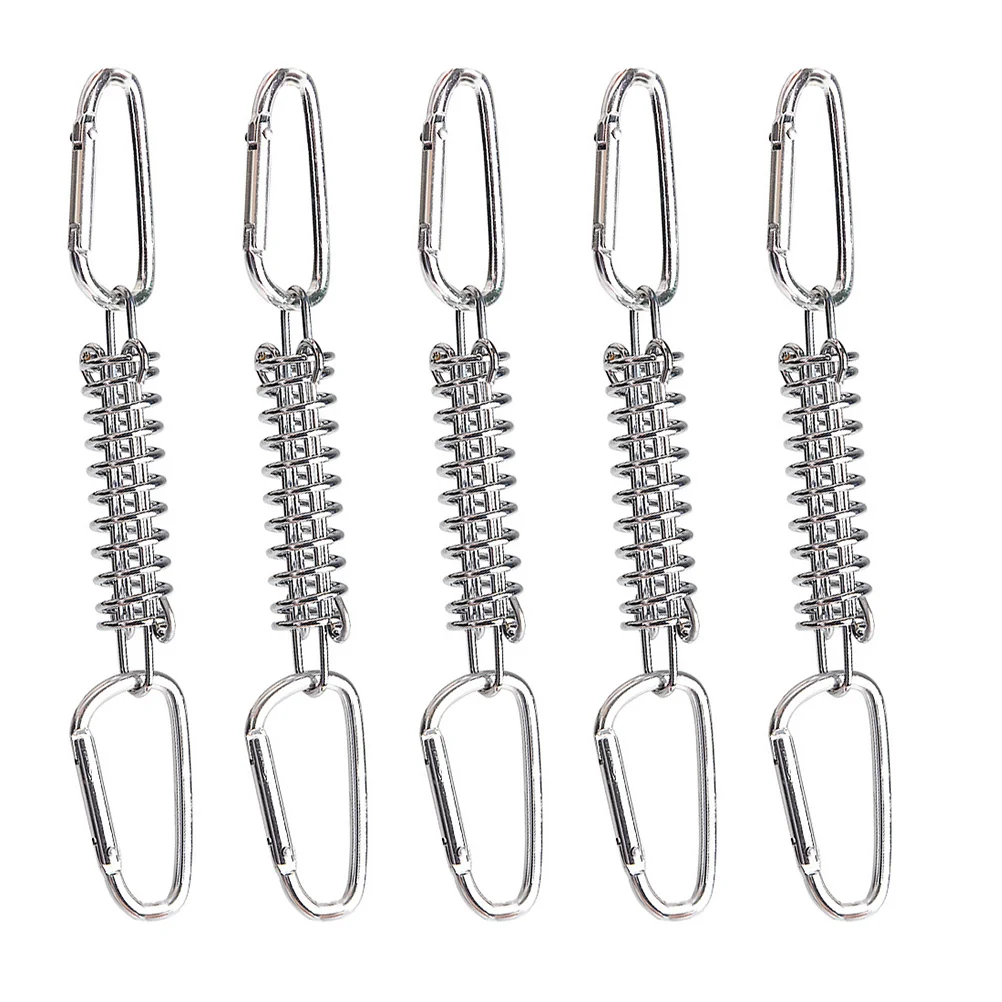 

Rope Buckle Camping Hook Tent Fixed Pegs Outdoor Steel Windproof Sprung