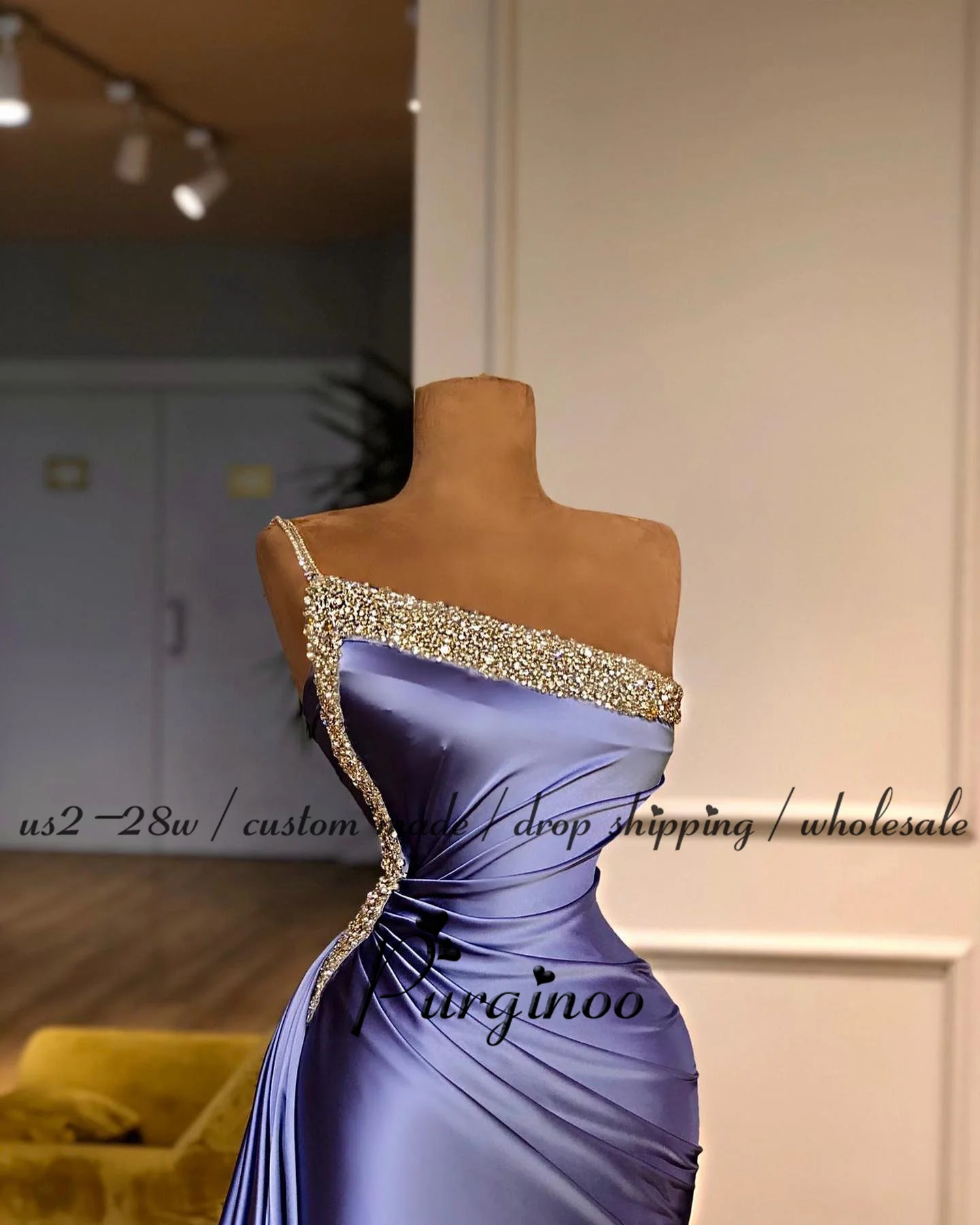 Purginoo Fashion Pleat Cocktail Dresses for Teen Saudi Arabric One Shoulder Engagement Vestidos De Gala Made