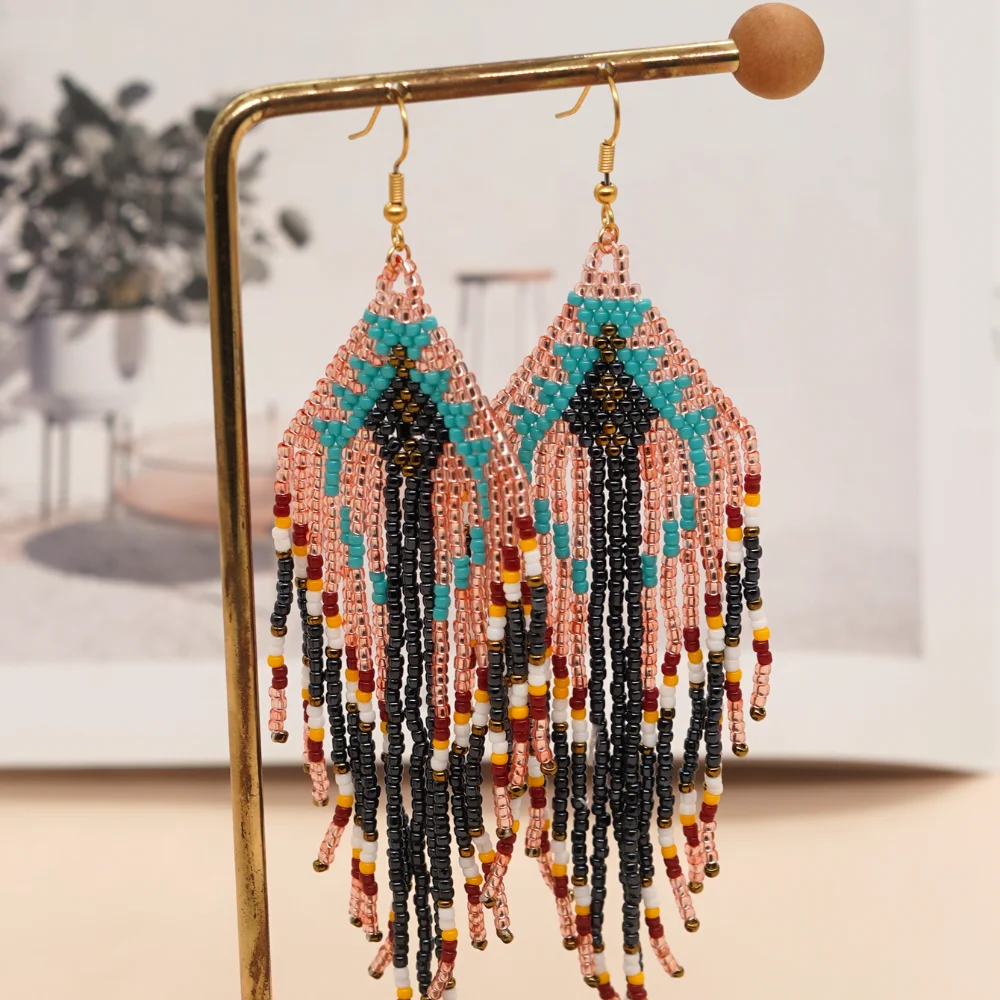 Aztec Flower Dangles Hypoallergenic Earrings for Sensitive Ears Made with  Plastic Posts