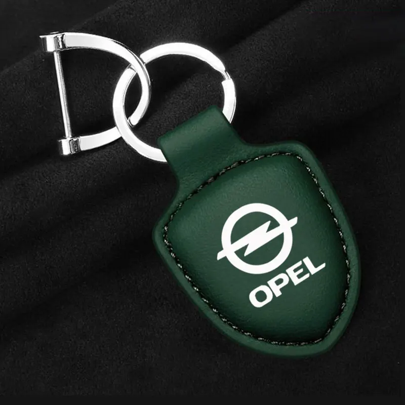 Auto Schlüssel anhänger Schild Echt leder Schlüssel bund für Opel
