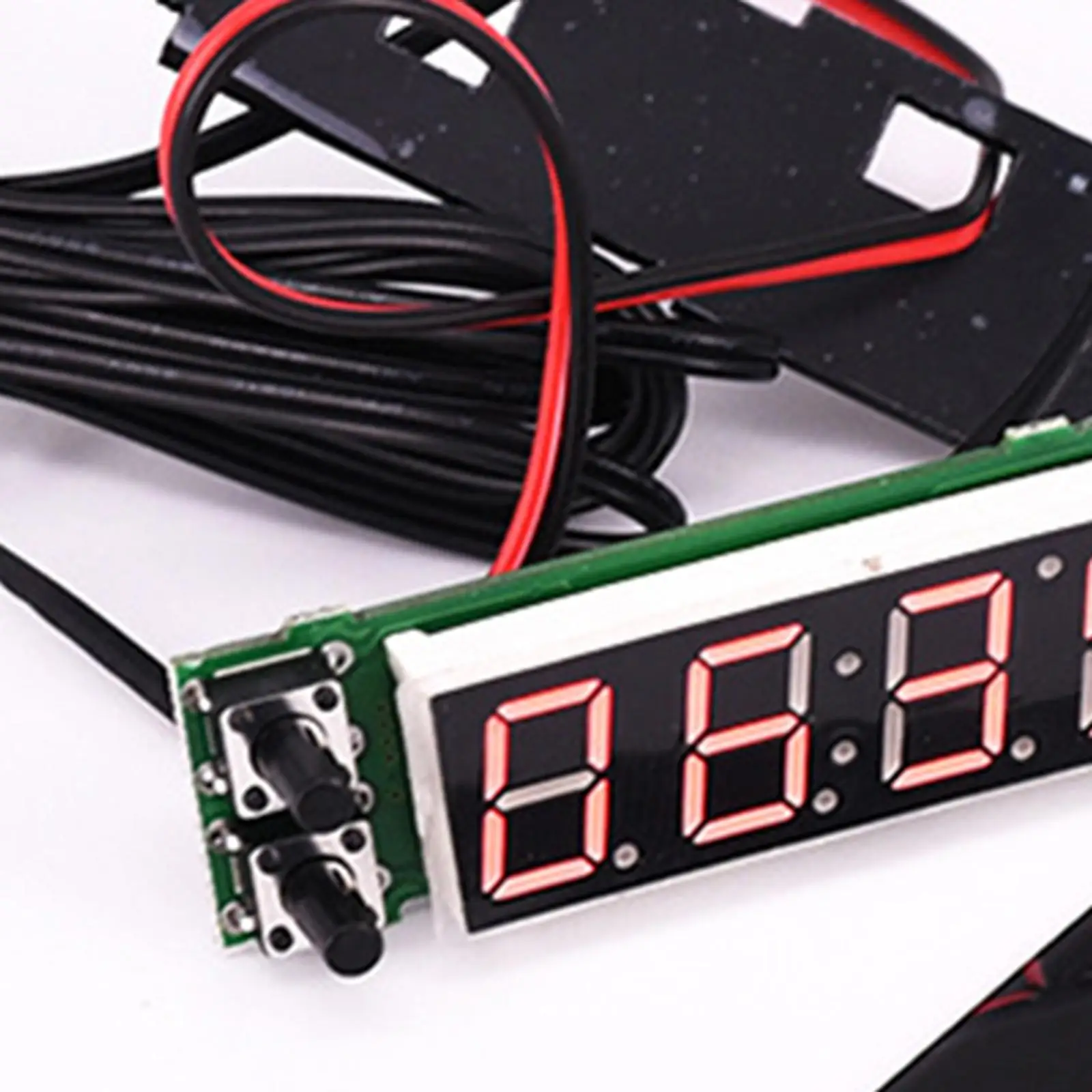

Car Clock Temperature Voltage Monitor Panel Meter Light in Weight Professional