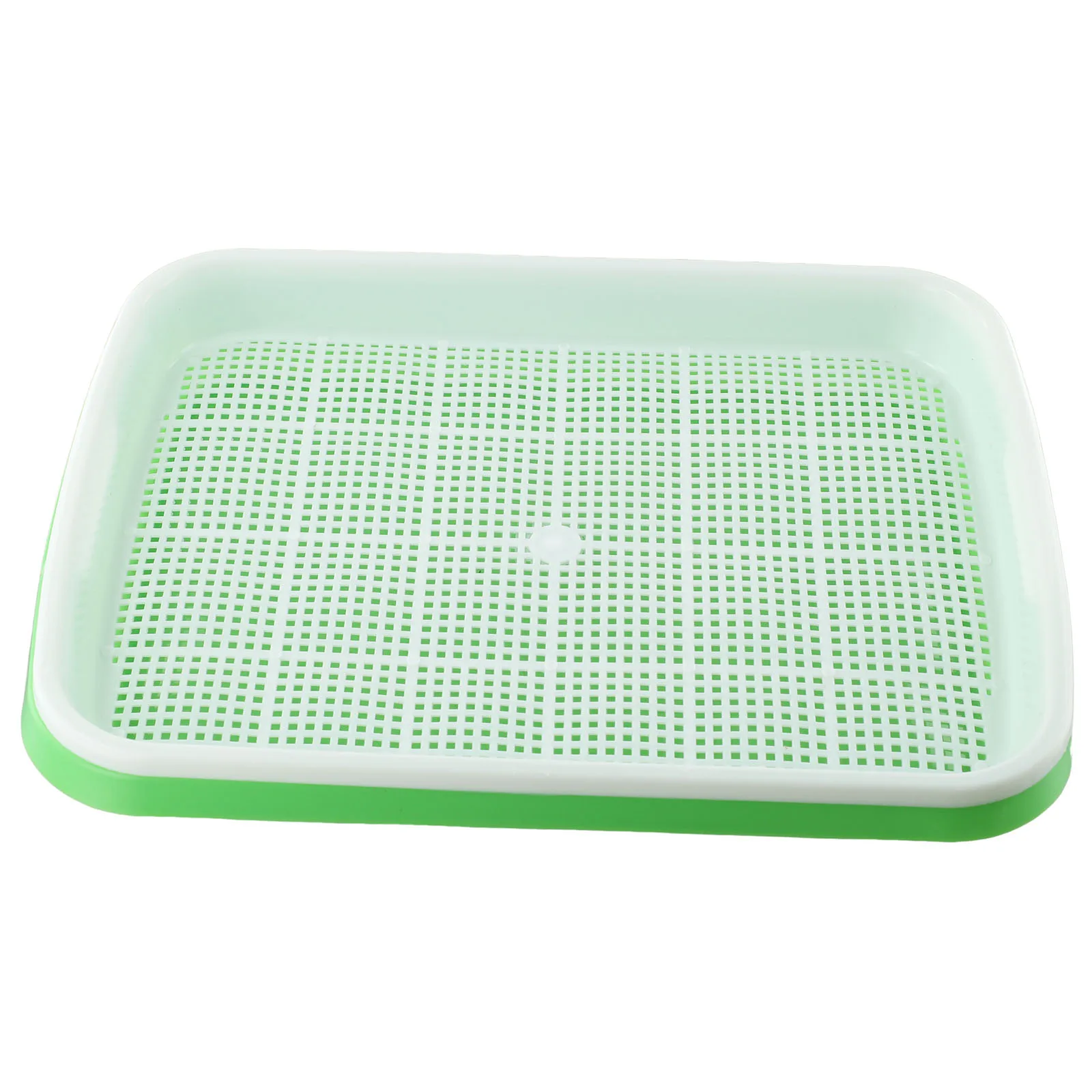 

1Set Hydroponics Tray Double Layer Sprout Plate Nursery Pots Gardening Microgreens 2 Layer Hydroponic Green Tray