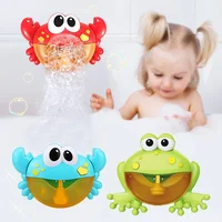 Baby Bath Toys Bubble Machine Crabs Frog Music Kids Bath Toy Bathtub Soap Automatic Bubble Maker Baby Bathroom Toy for Children 1