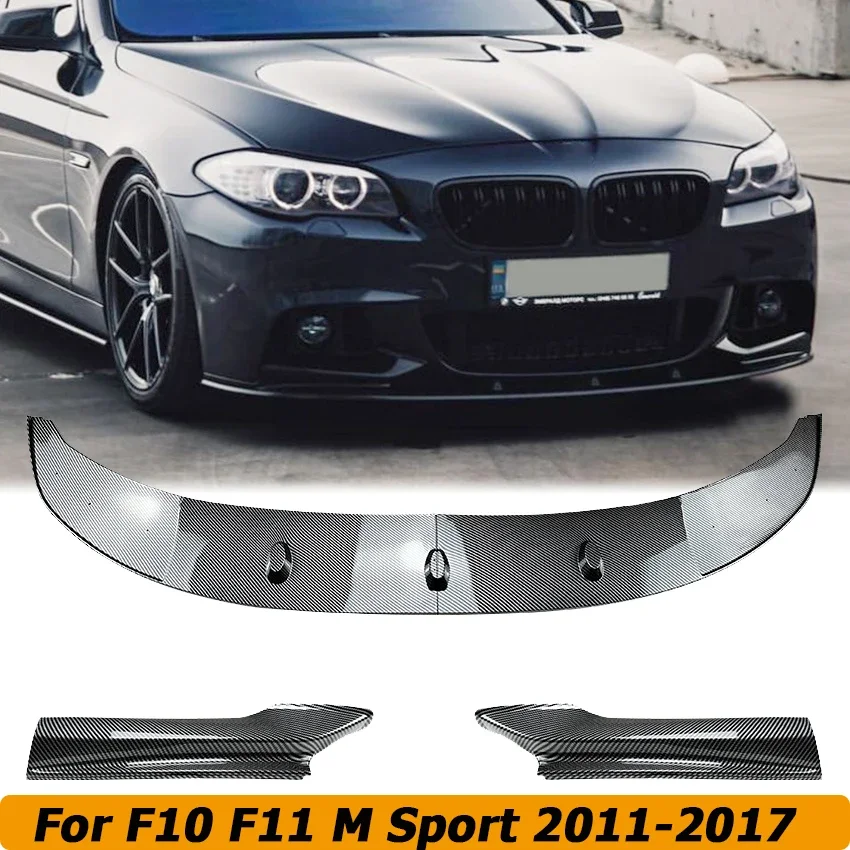 

Front Bumper Lip Spoiler Canard For BMW F10 F11 5 Series M Sport 2011-2017 Side Splitter Diffuser Cover Body Kit Car Accessories
