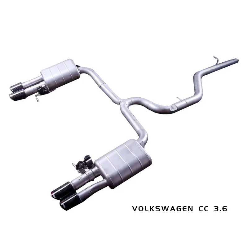 

Applicable to Volkswagen CC3.6 displacement modified exhaust pipe muffler improved valve exhaust pipe sports car acoustic wave