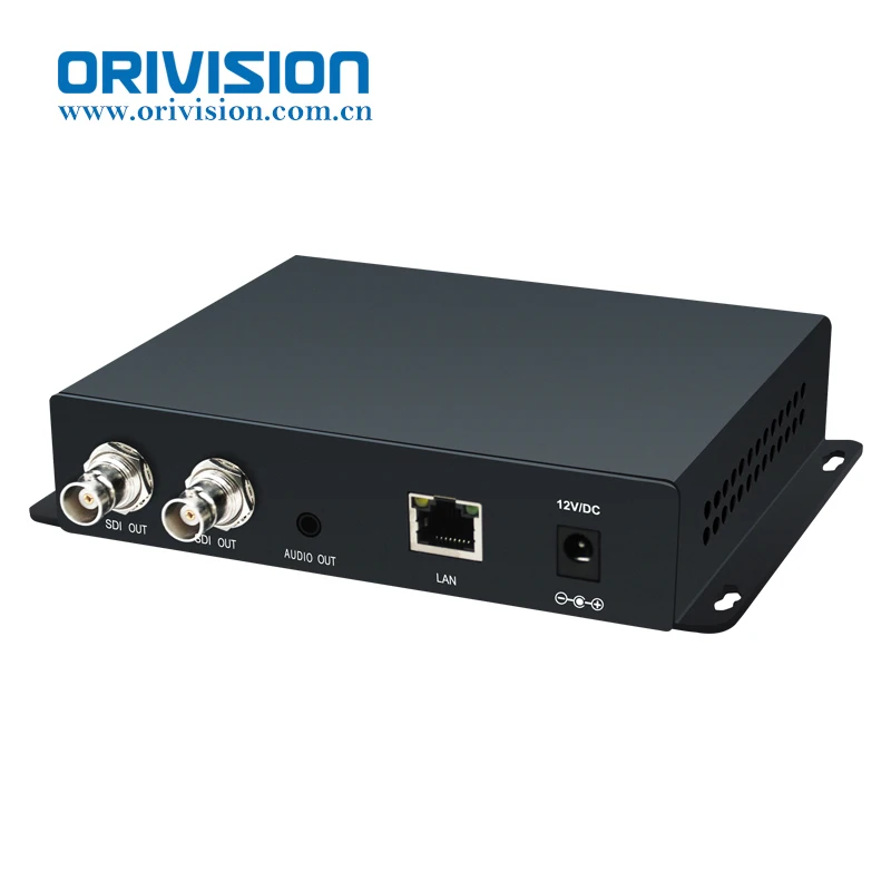 ORIVISION HD 3G SDI 디코더 IP 스트리밍 HD-SDI 오디오 비디오 디코더 H.265 H.264 스트림 디코더