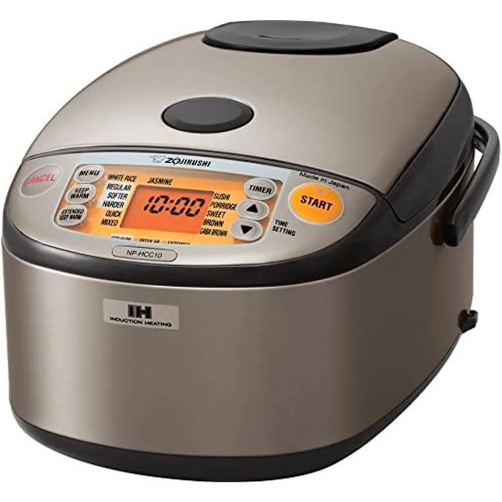 Zojirushi NP-HCC10XH Induction Heating System Rice Cooker and Warmer, 1 L, Stainless Dark Gray Pressure Cooker