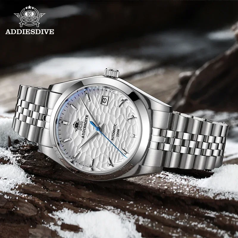 ADDIESDIVE Top brand Automatic Mechanical Watch AD2118 Business Wristwatch Luxury Watches 100M Dive Luminous relogios masculinos 5