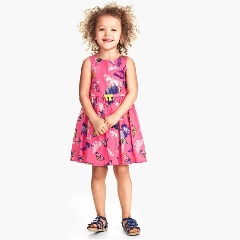 Girls Short Sleeve Summer Dress for 1-6 Years Kids Cotton Casual children's clothing girls dress kids clothes
