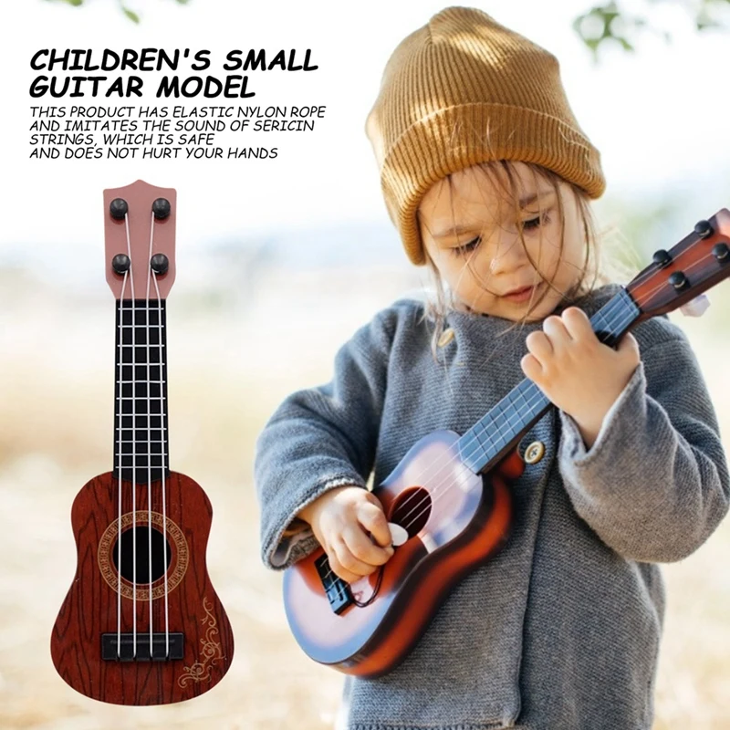 New-Kids Classical Ukulele Guitar Toy Early Education Small Guitar Party Supplies Adjustable