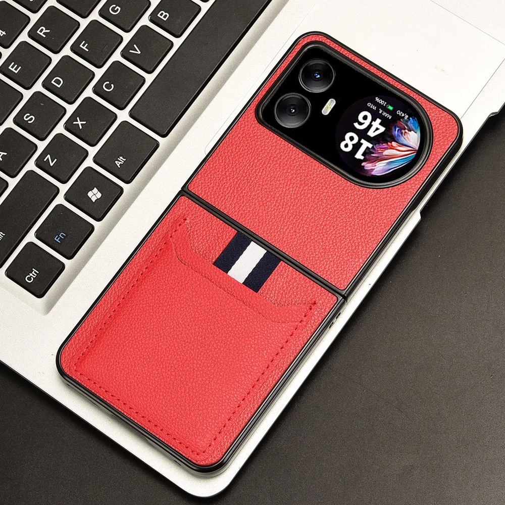 Luxury PU Flip Phone Case with Card Slot and Full Protection Back Cover