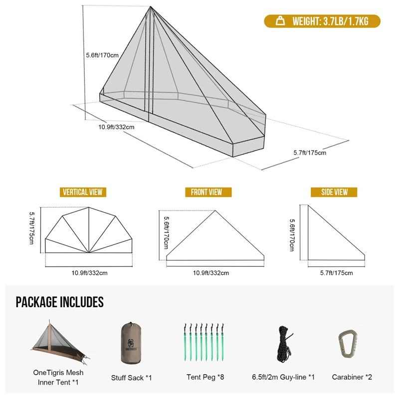OneTigris Rock Fortress Hot Tent 4-6person Teepee Tent for Adventurers  Hiking Camping 4 Season Wood stove Tent - AliExpress
