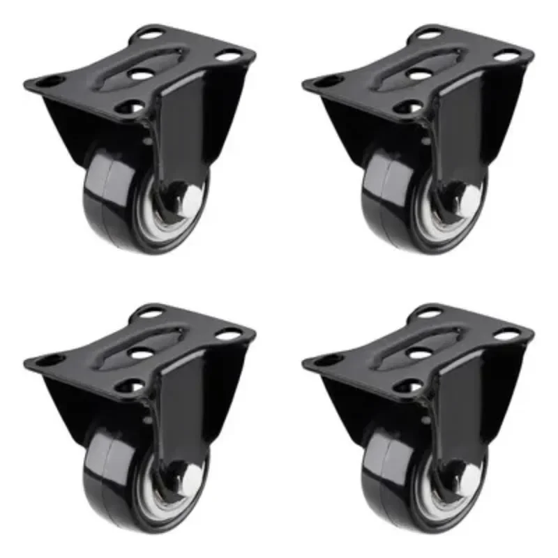 

4pcs 2inch Heavy Duty Caster Wheels Polyurethane Swivel with 360 Degree Top Plate 220lb Total Capacity for Furniture