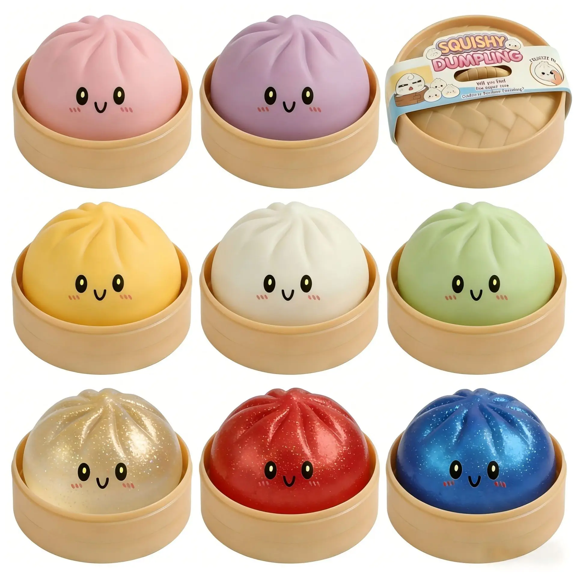 Glitter Dumpling Squishy Toy 1
