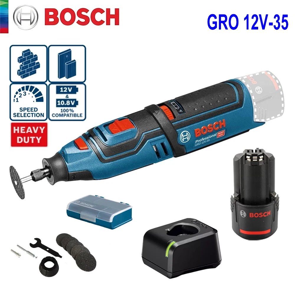 Bosch GRO 12V-35 Cordless Grinder 12V Electric Rotary Multi
