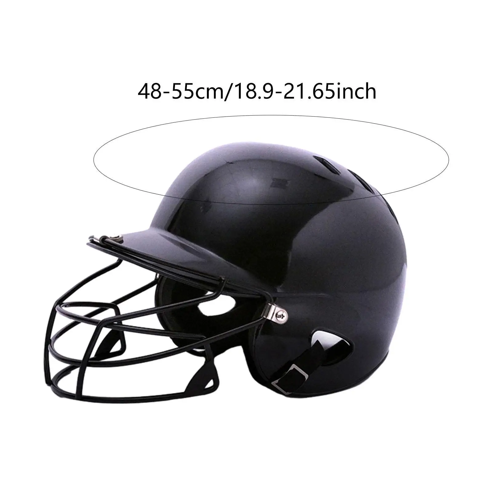 Baseball Batting Helmet Breathable Ventilation Holes Double Ear Shock Absorbing Guard for Game Outdoors Tournament Match Sports