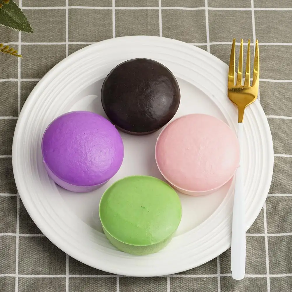 Lila weiches Kartoffel-Kneifspielzeug – lustiger Klebrei, klebriger kleiner Kuchen, Dekompressionsspielzeug mit langsamer Rückfederung, Partygeschenk, Bonbonfarbe – Detail 10