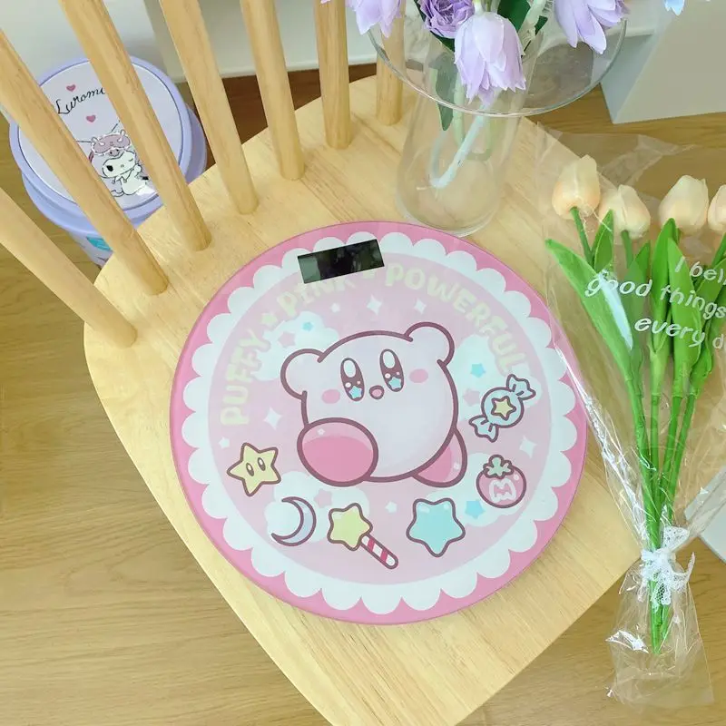 Kawaii Kirby Weight Scale Girl Dormitory Cute Weight Loss Body Home Body Fat Scale Girl Heart