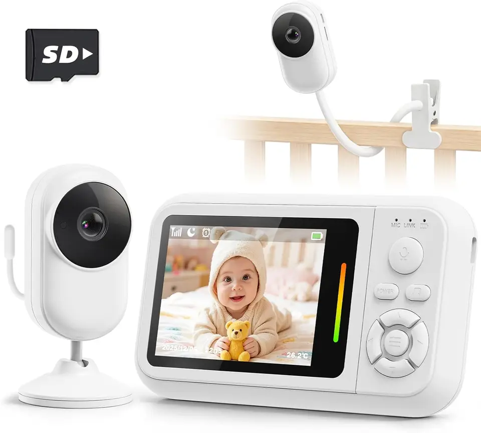 1080P Wireless Baby Monitor with Night Vision