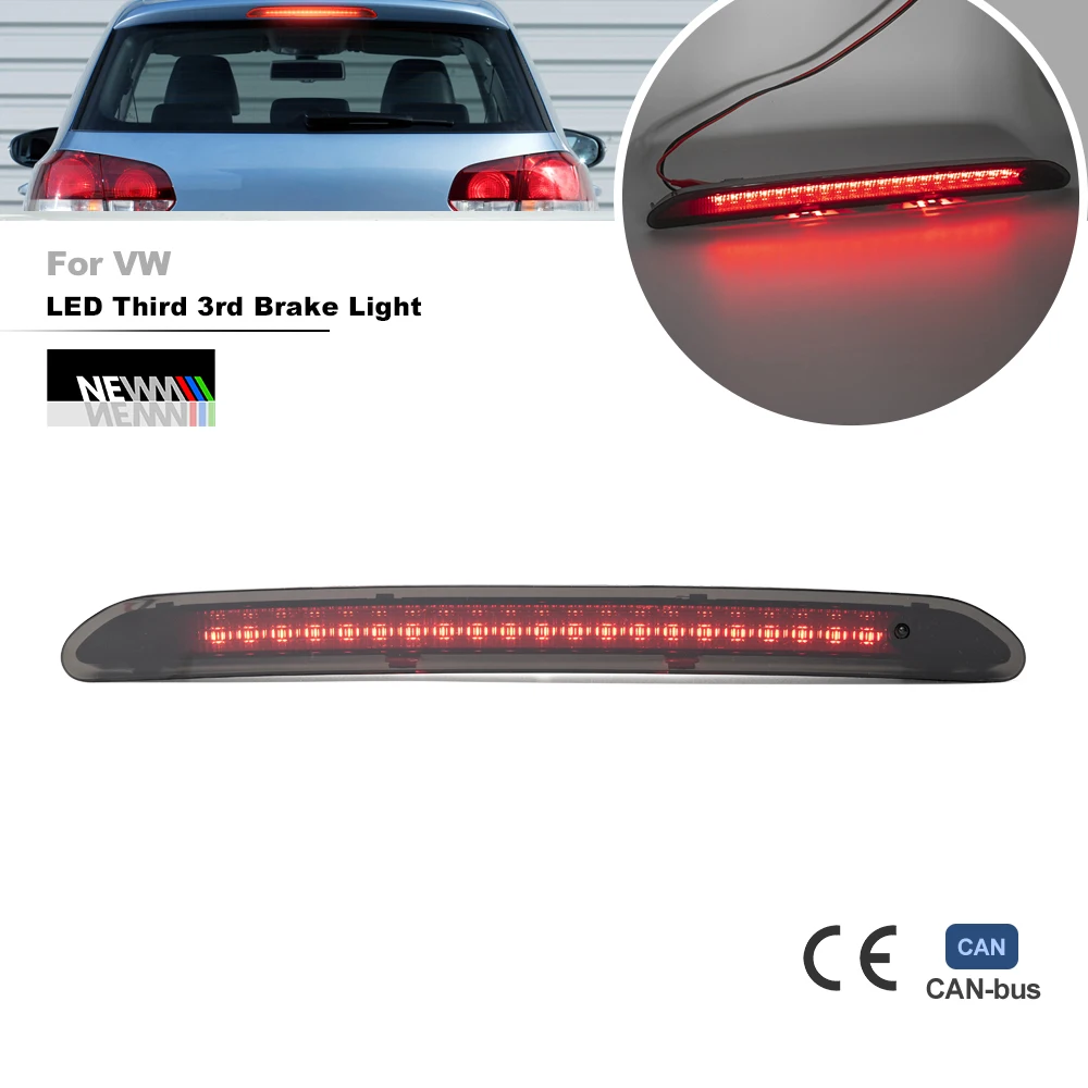 Segnale Di Arresto Affumicato 3A Luce Di Stop Per Vw Golf Vii Polo V 6R 6C Tiguan Ii Ad Bw Vi Aw Bz Canbus Centro Lampada Di Arresto Ad Alto Montaggio