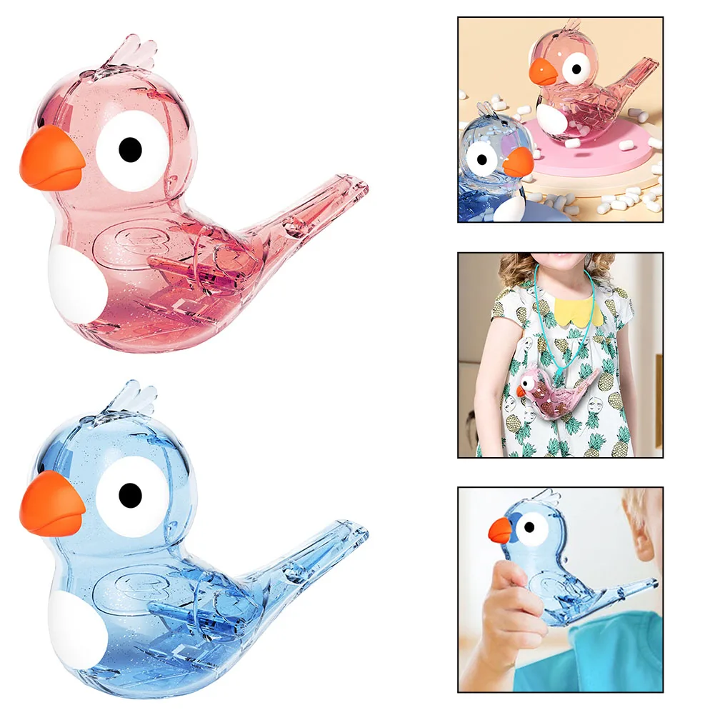 For Outdoor Play Interactive Whistle Toy Chirping Whistle Water-Activated Sound 2-in-1 Feature Colorful Bath Toys