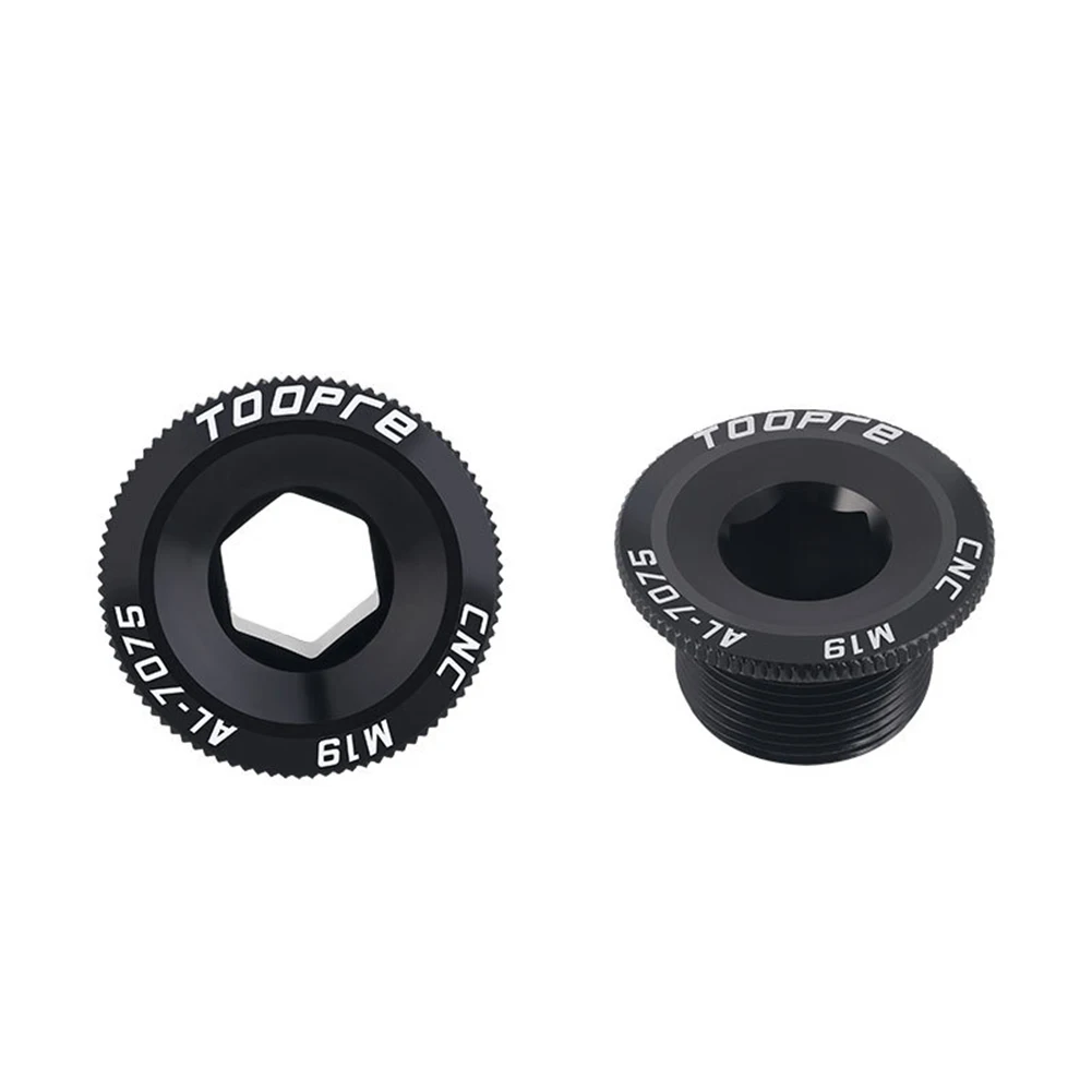 

Durable and Practical M18M19M20 MTB Bike Crankset Crank Cover Axis Screw Cap, Aluminum Alloy Material with CNC Turning