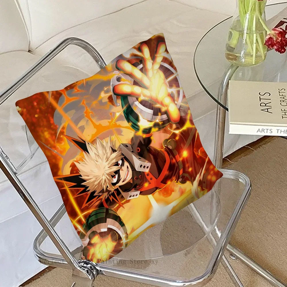 Animation B-Bakugou K-Katsuki Pillow Case Square Pillow Bedroom Sofa LeisureComfortCushion Car Living Room Home Decoration 40X40 4