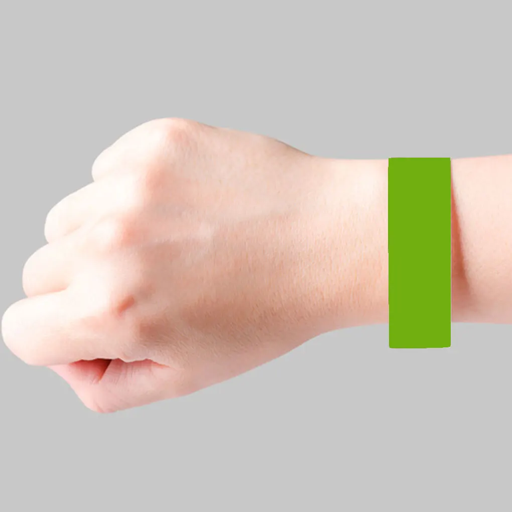 Wristband Single-use Parties Wristbands Identification Solid Color Kids Bracelets Carnivals Concerts Pack of 100