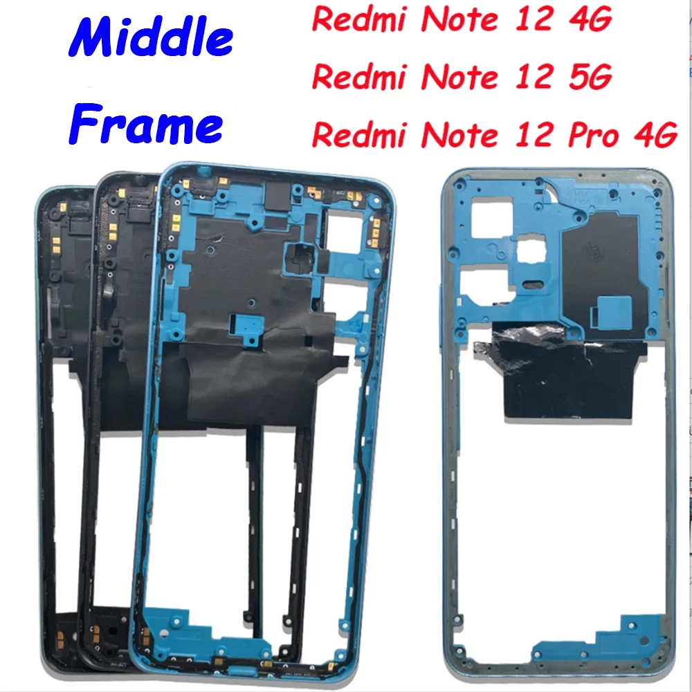 Per Xiaomi Redmi Note 12 Pro Cornice Centrale Cornice Anteriore Custodia Posteriore Piastra Middl Per Xiaomi Redmi Note 12 4G 5G