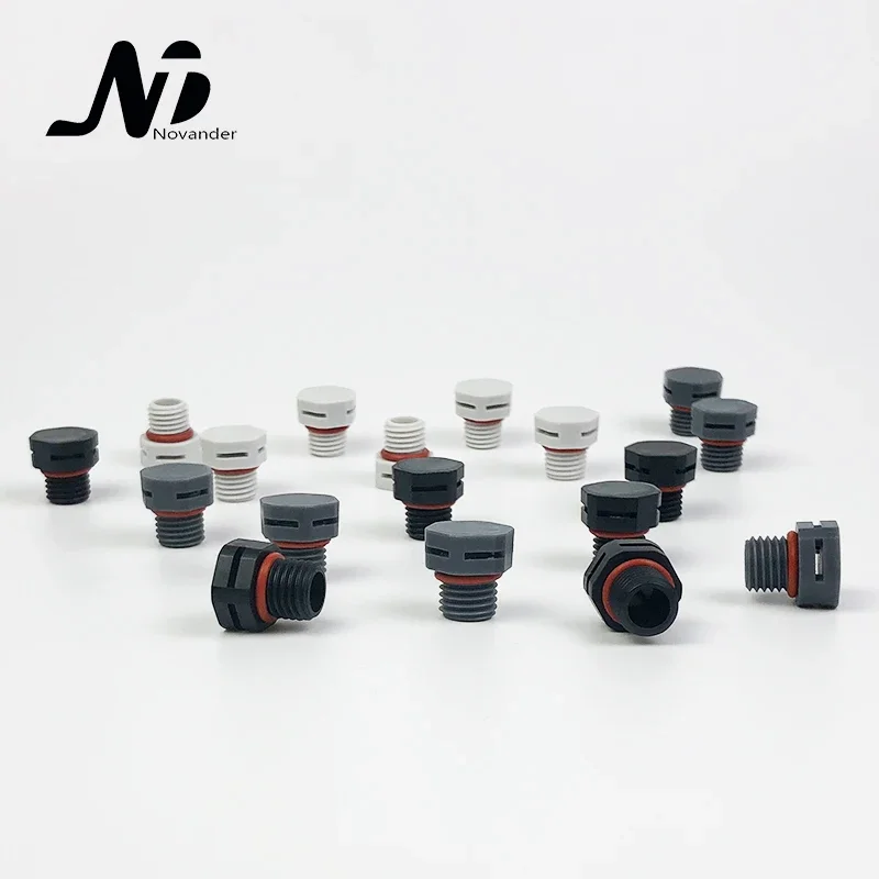 10 pcs/bag M10*1.5 Waterproof Screw Vent Plug Nylon Breathable Screw Vent Valve for LED lighting or enclosure
