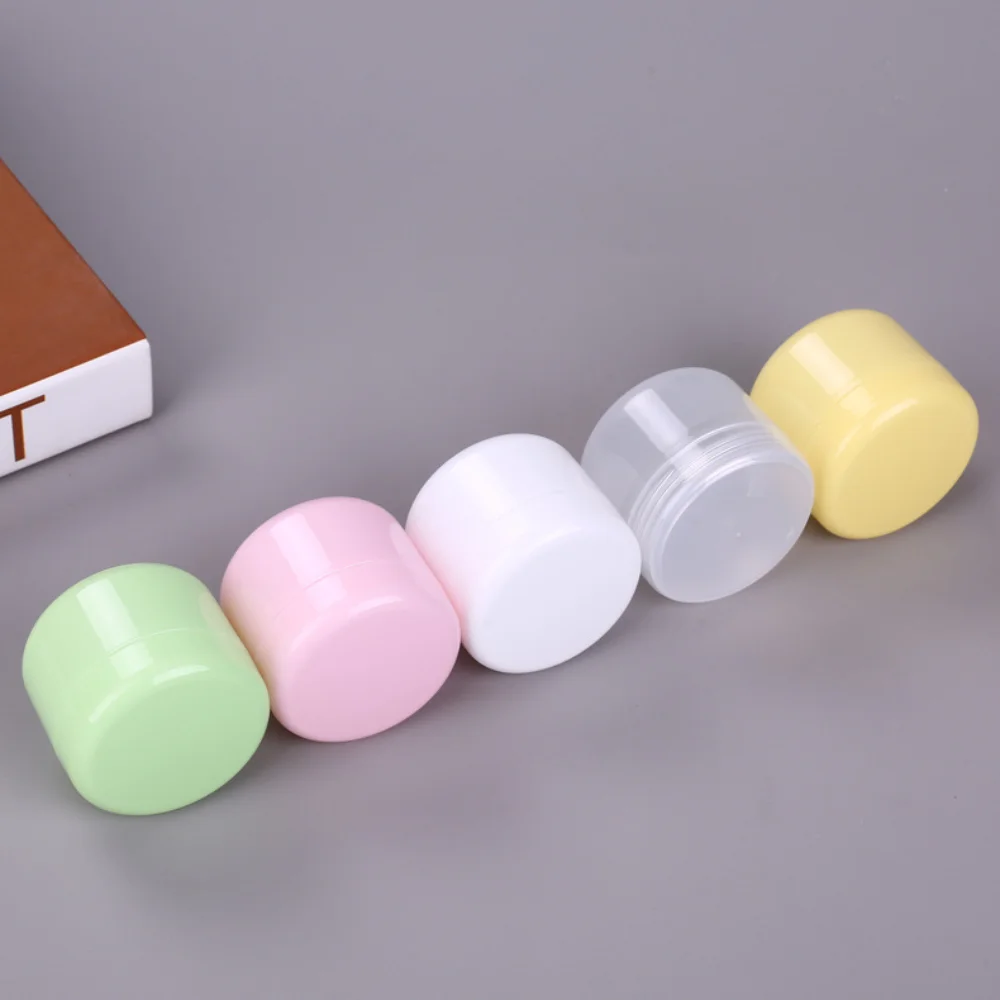 2pcs New Plastic Makeup Jar Colorful 20g 30g Empty Container Refillable Face Cream Jar Travel