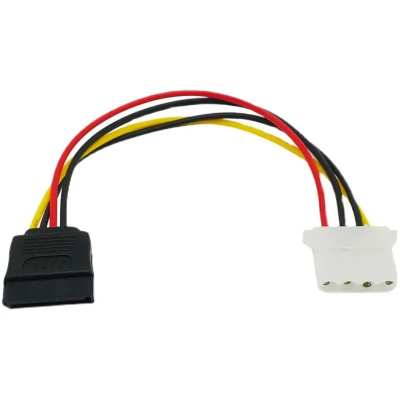 SATA Power Cable Adapter SATA 15 Pin Female to Molex LP4 Female Power Cable 0.2M 0.4M